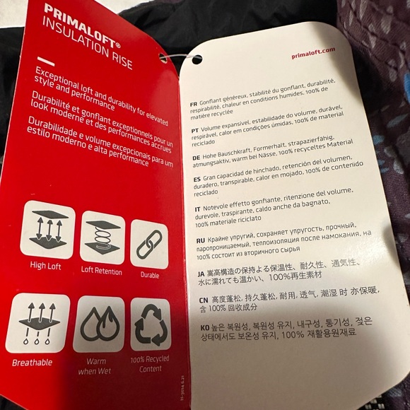 NWT Free People Movement Quilted puffer coat. Reversible. Zip up. Size S - Picture 7 of 9